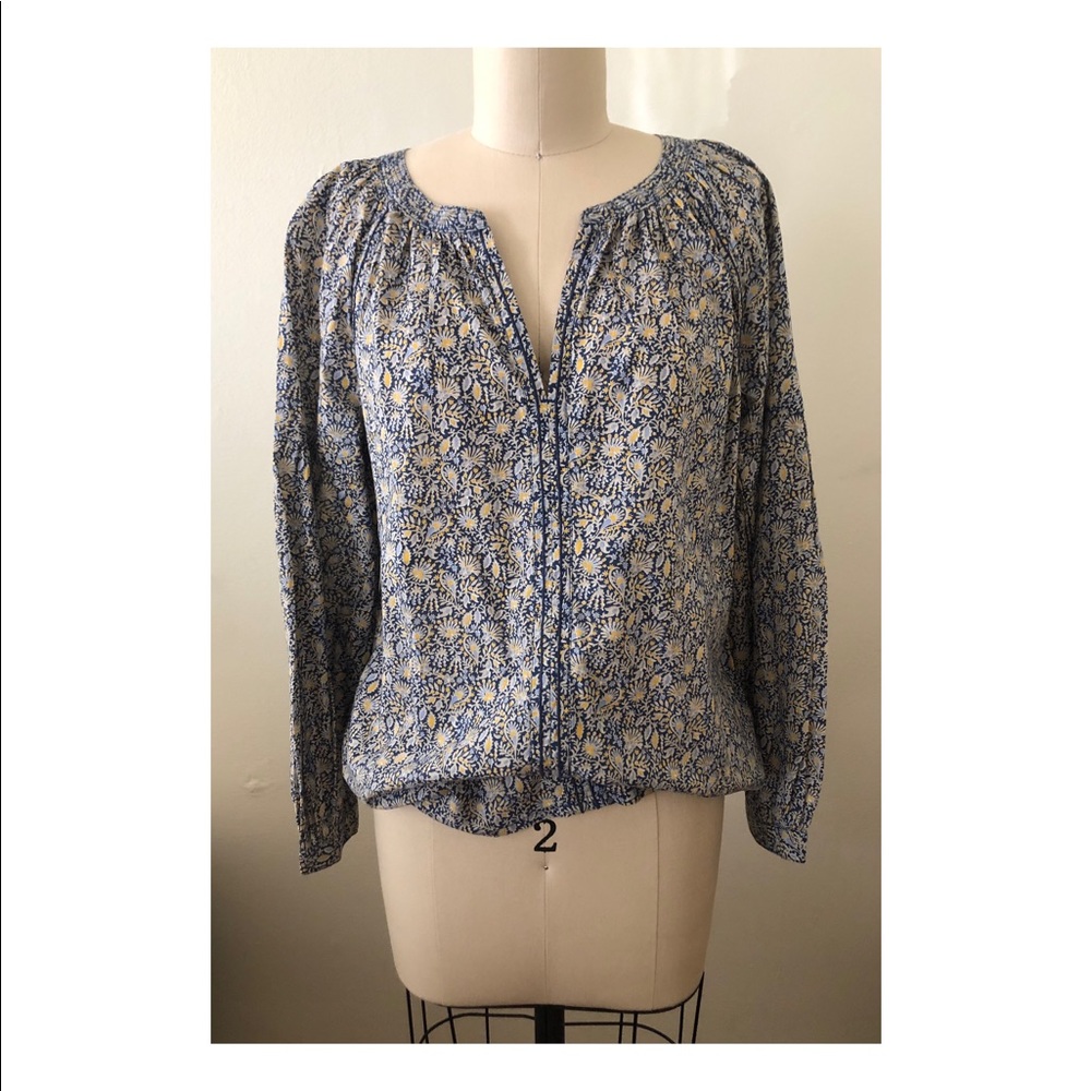 Gap liberty floral print bohemian blouse